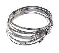 Eclipse Professional Tools ECW1-14 W1 Lot de 10 colliers de serrage à vis sans fin en acier doux 290-330 mm
