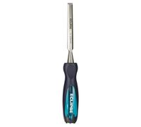Eclipse Professional Tools TT-BEWC1/2E Ciseau à Bois 1/2 Pouce (12,7 mm), Soie Traversante, Biseau 25°, Lame Chrome Vanadium, Tête de Frappe en Acier, Poignée Antidérapante