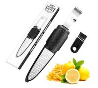 EclipseGuard Zesteur Agrumes INOX, Râpe Citron Multifonction avec Manche | Rapeuse fromage en acier inoxydable , sans effort du fromage, chocolat, gingembre et cuisine quotidienne
