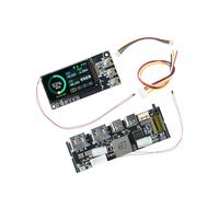ECMQS Carte de contrôle de sortie type C 1,47" TFT, Ternary Lithium | Affichage du module d'énergie 100 W, réglages réglables, câblage de batterie, support électronique