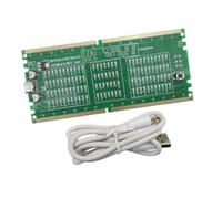 ECMQS Carte de module LED pour ordinateur de bureau et ordinateur portable | Outil de test de diagnostic pour modules DDR4 avec observation LED pour la maintenance et la dépannage des systèmes