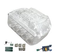 ECMQS Cell Pack Mallette de montage pour projets de conversion 18 V, 10 | Boîtier transparent avec platine, jeu de vis et support de service