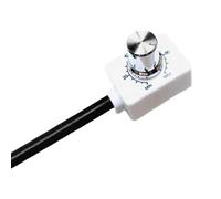 ECMQS Contrôleur d'intensité passif entièrement compatible 0-10 V, argenté | Plage de gradation douce de 0 à 100 % avec fonction d'arrêt complet pour downlights, lumière sur rail