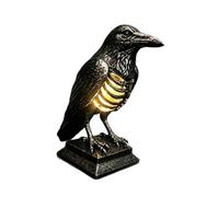 ECMQS Figurine de corbeau décorative, type de piles