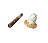 ECMQS Figurine lapins ornement pour cadeau de vacances | Bac récupérateur de cendres en bois avec bâtons d'encens pour sérénité et décoration d'intérieur, cadeau de vacances