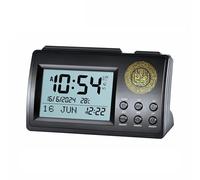 ECMQS Horloge numérique pour prière avec écran LCD et fonction snooze en ABS
