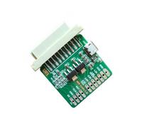 ECMQS Interface USB ISP EMMC carte de lecteur | Carte adaptateur PCB compacte avec base multi-broches blanche pour les flux de travail de service et les tâches de réparation