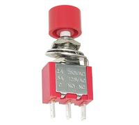 ECMQS Interrupteur momentané réactif rapide PS102, rouge a 0,9 m | Boîtier en métal ABS, résistant aux chocs, réponse rapide, pour applications industrielles, contrôle de machines lourdes