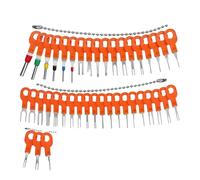 ECMQS Lot de 41 outils de démontage de bornes de véhicule, ou couleur ange | Tâches de broche pour mécaniciens et amateurs avec poignée ergonomique et réparations électriques automatiques