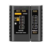 ECMQS M469D Testeur de câble réseau RJ45 RJ11 RJ12 CAT5 UTP Noir | Testeur de câble UTP de connexion Ethernet, RJ45 RJ11 RJ12, câble UTP CAT5, outil d'analyse vectorielle, réparation de réseau