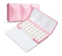 ECMQS Organiseur compact pour modélisme, large, B | Boîte de recharge pour palette aquarelle avec compartiments de mélange, bac de rangement en polypropylène