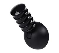 ECMQS Poignée d'extension en métal avec bouton poussoir de démarrage, noir | Style de changement de vitesse hélicoïdal, matériaux anti-métal, amélioration de la fonctionnalité Push Start
