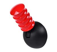 ECMQS Poignée d'extension en métal avec bouton poussoir de démarrage, rouge | Style de changement de vitesse hélicoïdal, matériaux anti-métal, amélioration de la fonctionnalité Push Start