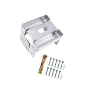ECMQS Support de poteau stable de 10,2 cm en galvanisé, 1 paquet | Socle lesté en ciment avec fonction de changement de scène pour une barrière de jardin fixe et une disposition du cadre