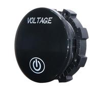 ECMQS Voltmètre étanche LED rouge 12 V 24 V CC