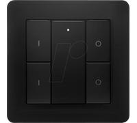 ECO-DIM 10013 - Interrupteur sans fil ZigBee, noir, universel, 2 groupes