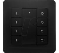 ECO-DIM 10015 - Interrupteur sans fil ZigBee, noir, universel, 4 groupes
