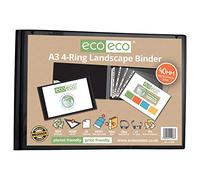 Eco Eco Classeur à anneaux paysage 4D 95% recy 3 : la solution écologique ultime pour organiser des œuvres d'art fabriquées avec soin pour une créativité durable