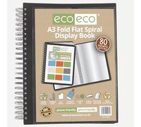 eco-eco Eco189 Porte-vues A3 90% recyclé 80 pochettes à spirales