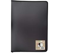 Eco-eco Porte-vues A3-50% recyclé avec 30 pochettes zippées - Noir (eco091)