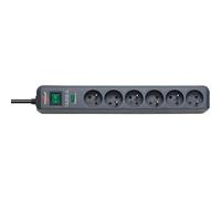 Eco-line - socle 6 prises anthracite 1,4m h05vv-f3g1,5 - parasurt. 13500a - BRENNENSTUHL - 1159291136