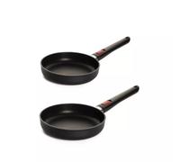 Eco LITE induction QXR 2 poêles en fonte d'aluminium Woll D24 cm + D28 cm en boite cadeau