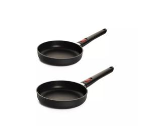 Eco LITE induction QXR 2 poêles en fonte d'aluminium Woll D24 cm + D28 cm en boite cadeau