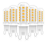 Eco.Luma Ampoule G9 LED 3W Equivalent 40W 50W G9 Halogène, 500LM, Mini Lampe, Blanc Chaud 2700K, Sans Scintillement, AC220-240V, NON-Dimmable, Lot de 5