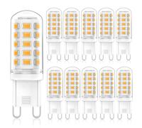 Eco.Luma Ampoules LED G9 3W Blanc Chaud 2700K 520LM, Équivalent 50W Halogènes, Angle de Faisceau 360°, Non Dimmable AC 220-240V Économie D'énergie Ampoule, Sans Scintillement, Lot de 10