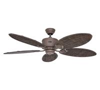 Éco Ventilateur plafond avec Télécommande Caribbean Dream Marron & Rotin DC Fan
