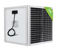 ECO-WORTHY 25W 12V Mono Panneau Solaire PV pour Voiture RV Accueil Batterie Charge