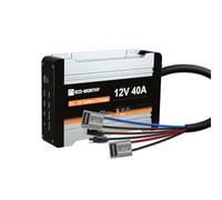 ECO-WORTHY Chargeur de Batterie DC vers DC 12V 40A Régulateur de Panneau Solaire MPPT, Contrôleur pour Batterie Lifepo4, Gel, Chargeur pour Les Camping-Cars, remorques, Bateaux