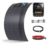 ECO-WORTHY Kit Panneau Solaire Souple 400W hors réseau | 2 Panneau Solaire Souple 200 W, Régulateur de Charge MPPT 40 A avec Câble Solaire pour Caravane, Camping-car, Bateau, Cabine