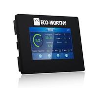 ECO-WORTHY Moniteur de batterie LiFePO4 48V | avec écran Tactile de 4,3 Pouces, Interface RS232, Compatible avec la série de Rack de Serveur 48V 100Ah