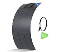 ECO-WORTHY Panneau Solaire Souple 200W, 25% de Conversion Élevée | Matériau ETFE Cellule Mono 18BB，pour Camping-car, Balcon,Bateau, Toit, Camping, Maison, Yacht, Surfaces irrégulières