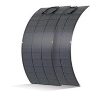 ECO-WORTHY Panneau Solaire Souple 400W(2 * 200W) ,Cellule Mono 18BB | 25 % d'efficacité de conversion Matériau ETFE pour Balcon, Camping-car, Bateau, Toit, Maison, Yacht, Surfaces irrégulières