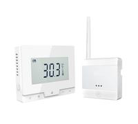 ECOBAY Thermostat programmable sans fil avec récepteur pour chaudières, chauffage électrique et eau au sol