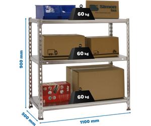 ECOCLICK SUPERPLUS 3/500 Rayonnage métallique galvanisé