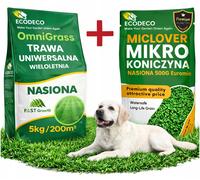 EcoDeco Microtrèfle Euromic MicLover, graines de gazon pour regarnissage pelouse, 500 g, semence gazon