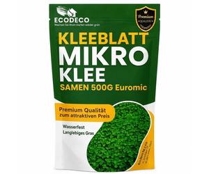 EcoDeco microtrèfle Pipolina, semenes C/1, gazon trèfle à petites feuilles pour pelouse décorative et durable