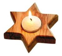 Ecodis - bougeoir en bois etoile G