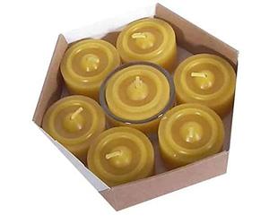 Ecodis Veilleuse en cire d'abeille x7