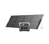 ECOFLOW Générateur solaire RIVER 2 Pro avec panneau solaire 220 W, batterie LiFePO4 768 Wh, 3 prises (CA) 300 W (max. de 1 600 W), station électrique portable pour camping,RVs