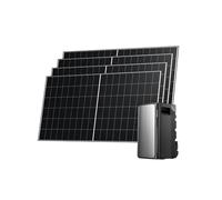 ECOFLOW Kit Solaire de Stream Ultra, Batterie 1,92 kWh avec Panneaux solaires rigides 500W*4, 4 entrées solaires MPPT 2800 W, Ports CA Doubles 2300 W, Batterie Tout-en-Un avec onduleur, Plug & Play