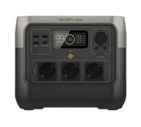 EcoFlow River 2 Pro Station d'Alimentation Portable LiFePo4 768Wh, 800W (Surge 1600W), 3 Prises AC, Ports USB-A/USB-C, Recharge Secteur/Solaire/CC/USB