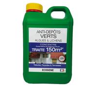 ECOGENE - Anti-depots verts algues et lichens - traite 150m²- 2 L