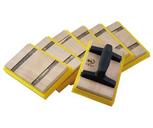 Ecokit Taloche Mousse Mondelin - Kit Éco-Conçu avec 1 Taloche 14x25 cm + 6 Plateaux de Rechange - Poignée Réutilisable et Emballage Écologique - Réduction Déchets et Impact Environnemental