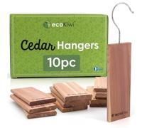 ecoKiwi Anti Mites Textiles pour Vêtements - Paquet 10 Blocs - Antimites Vêtements Puissant au Bois de Cèdre - Répulsifs à Mites de Vêtements Naturel - Protection Longue Durée & Parfum Frais