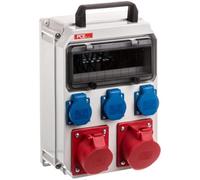PCE Commutateur 90EKO001 – ECOLINE distributeur portable 32A/5P 16A/5P 3GS Plastique