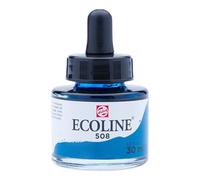Ecoline Aquarelle liquide Bleu de Prusse 508 - Flacon de 30 ml avec pipette - Couleurs vives et transparentes pour les projets artistiques